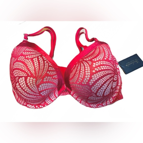 NWT Frederick’s of Hollywood Red Extreme Tuxedo Push-Up Bra Size 32D 36D 38B 38C - Picture 8 of 15